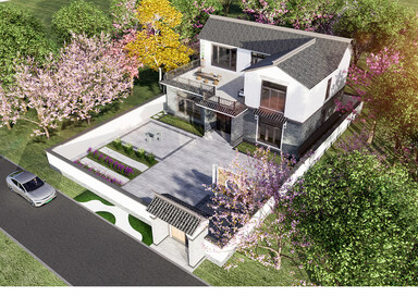 别墅_自建房SU模型下载-1