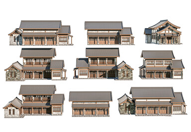 别墅_自建房SU模型下载-1