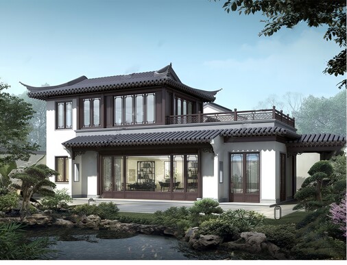 别墅_自建房SU模型下载-1