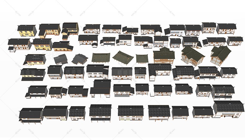 别墅_自建房SU模型下载-1