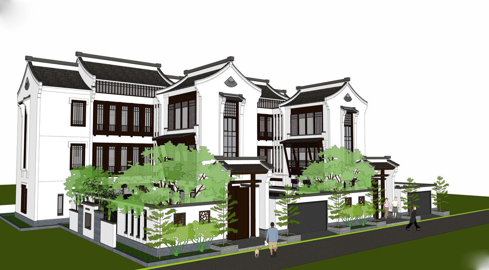 别墅_自建房SU模型下载-1