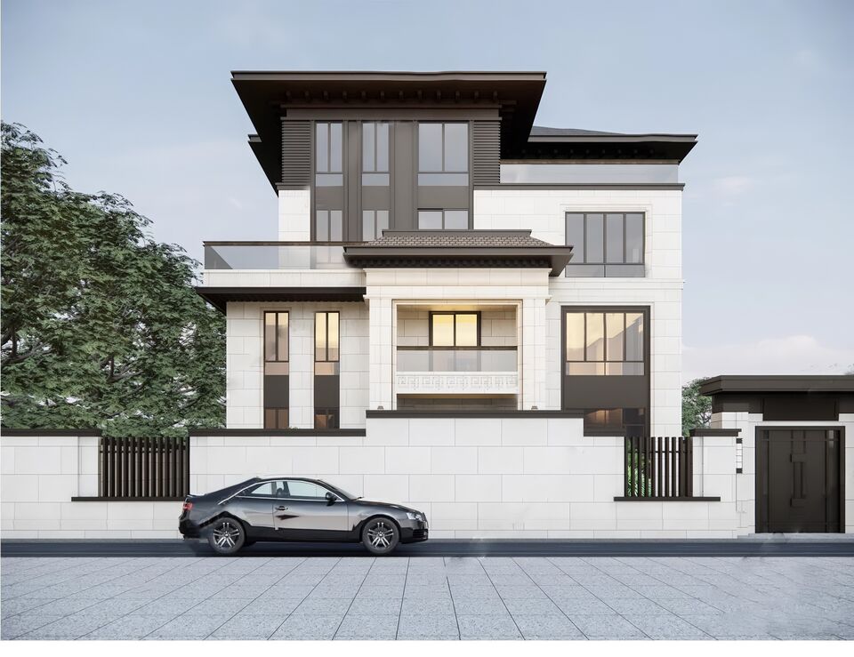 别墅_自建房SU模型下载-1