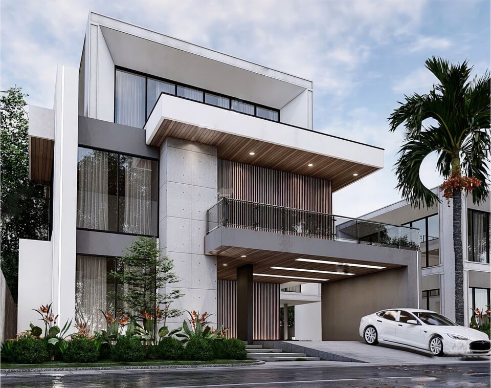别墅_自建房SU模型下载-1