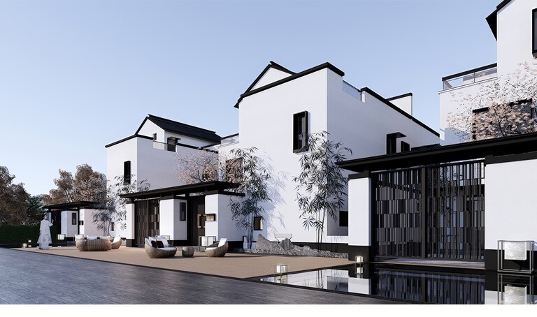 别墅_自建房SU模型下载-1