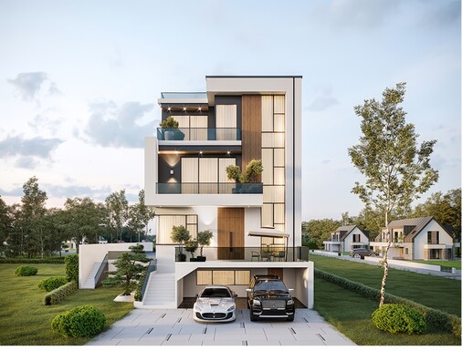 别墅_自建房SU模型下载-1