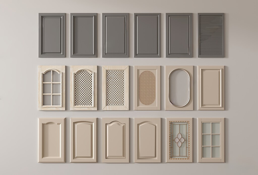 柜门_门板SU模型下载-1