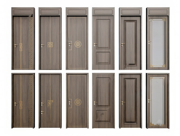 房间门SU模型下载-1