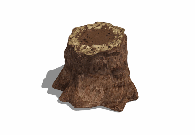 杉木桩_木方_SU模型-1