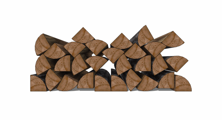 杉木桩_木方_SU模型-1