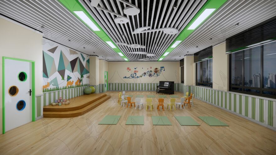 教室_培训班_兴趣班SU模型下载-1