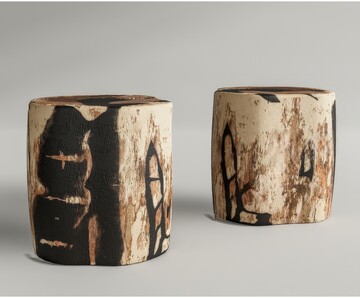 木桩_木头_木凳SU模型下载-1