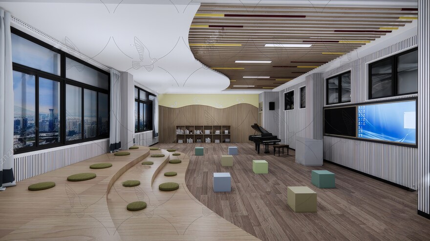 教室_培训班_兴趣班SU模型下载-1