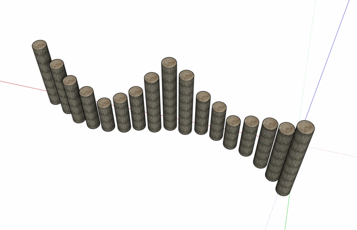 杉木桩_木方_SU模型-1