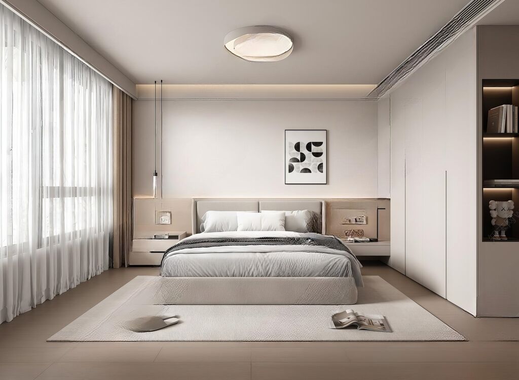 卧室SU模型下载-1