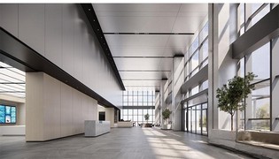 办公大堂SU模型下载-1