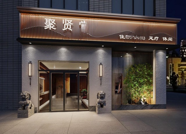 店铺_门头SU模型下载-1