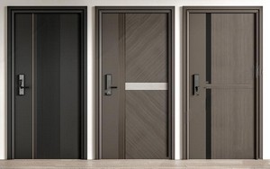 入户门_防盗门SU模型下载-1