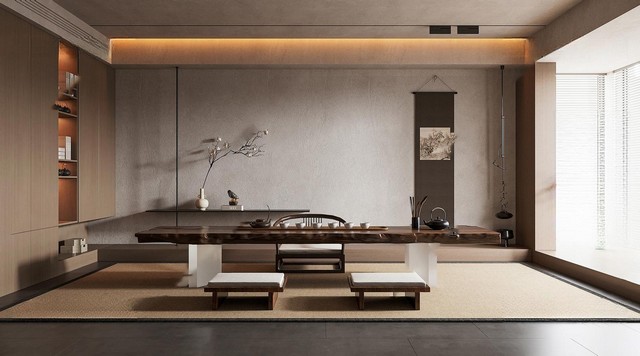 茶室SU模型下载-1