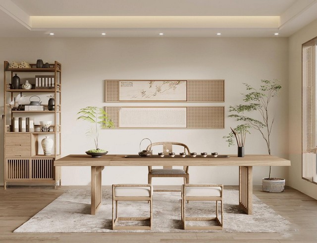 茶室SU模型下载-1