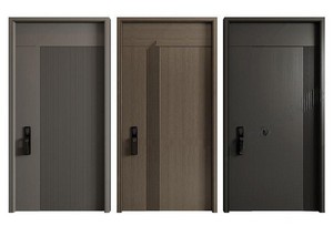 入户门_防盗门SU模型下载-1