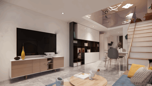 loft公寓SU模型下载-1