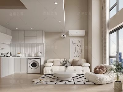 loft公寓SU模型下载-1