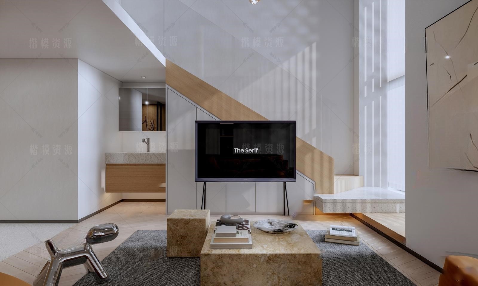 loft公寓SU模型下载-1