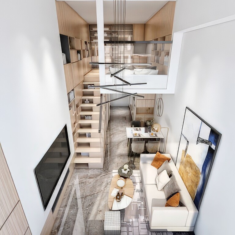 loft公寓SU模型下载-1