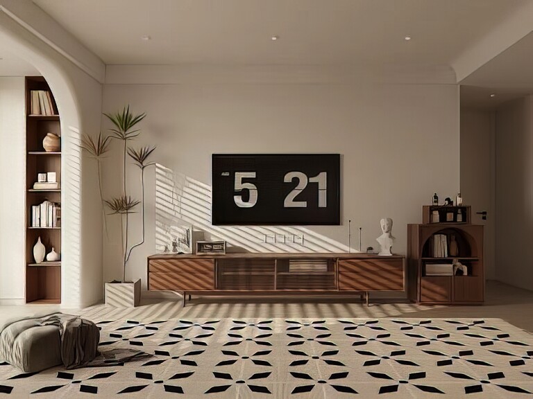 电视柜SU模型下载-1