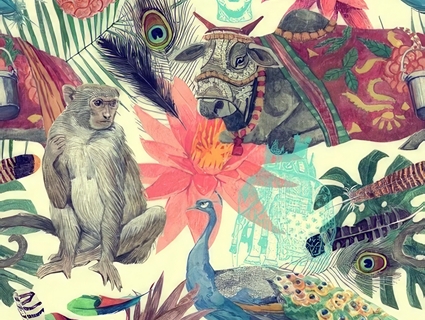 动植物壁纸_墙纸无缝贴图下载-1