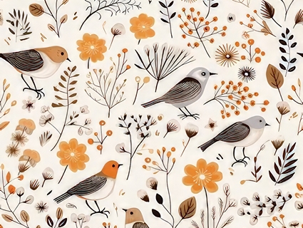 动植物壁纸_墙纸无缝贴图下载-1