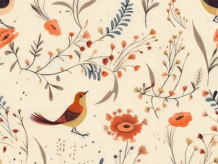 动植物壁纸_墙纸无缝贴图下载-1