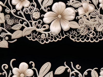 蕾丝布料无缝贴图-1