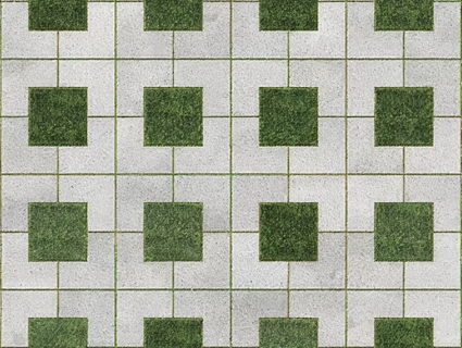 植草砖无缝贴图下载-1
