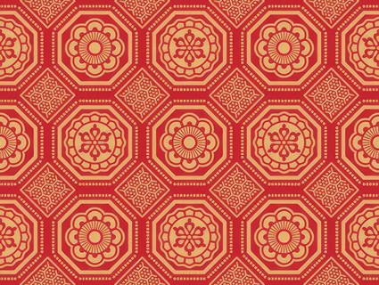 中式壁纸无缝贴图下载-1