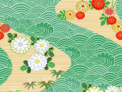 中式壁纸无缝贴图下载-1