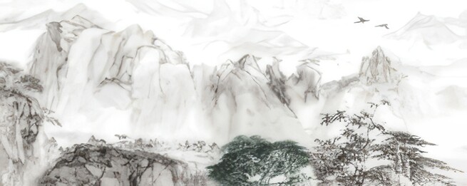 080艺术水墨山水大理石-1
