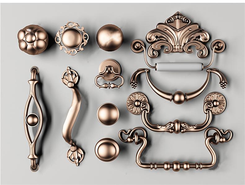 门锁_门把手_指纹锁_拉手SU模型下载-1