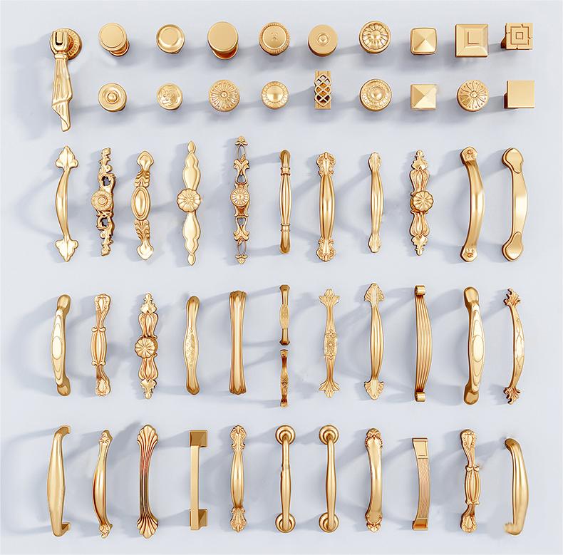 门锁_门把手_指纹锁_拉手SU模型下载-1