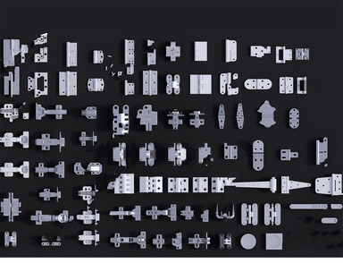 五金合页SU模型下载-1