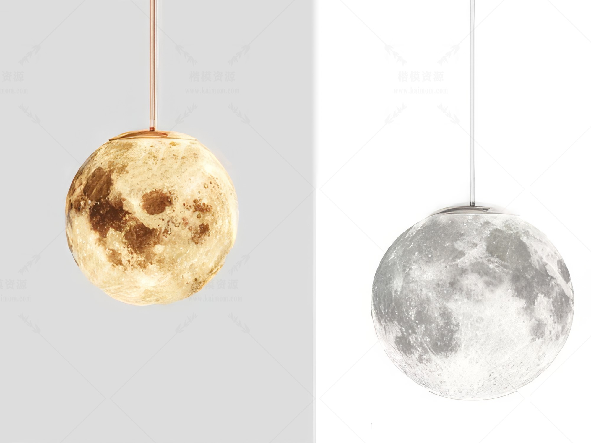 月球灯SU模型下载-1