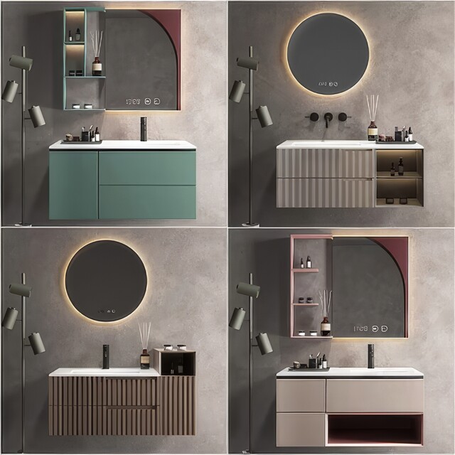 浴室柜SU模型下载-1