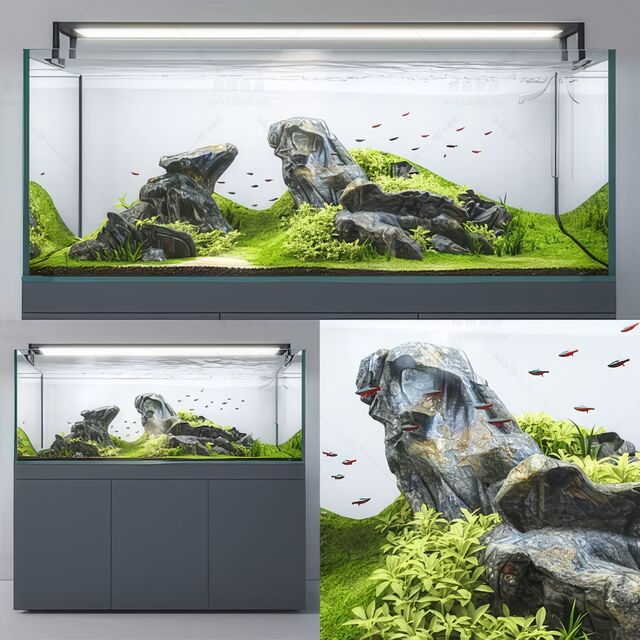 鱼缸SU模型下载-1