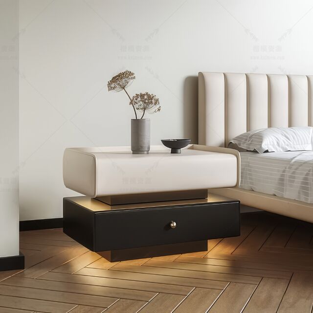 床头柜SU模型下载-1