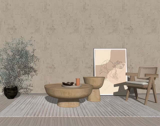 茶几SU模型下载-1