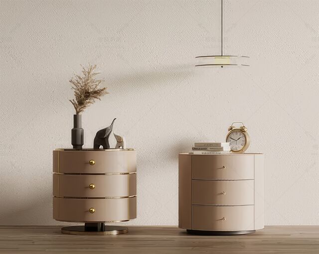 床头柜SU模型下载-1