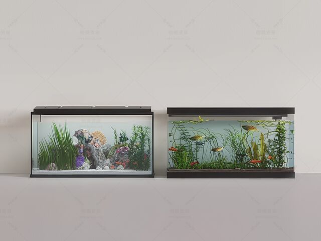 鱼缸SU模型下载-1