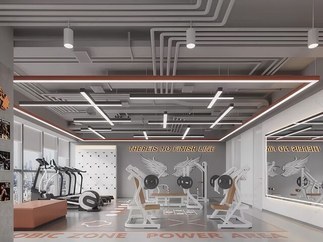 健身房SU模型下载-1