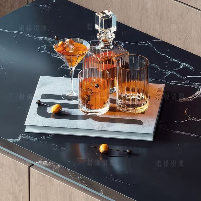 酒水饮料SU模型下载-1