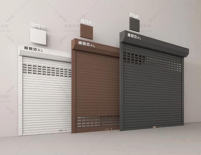 卷帘门SU模型-1
